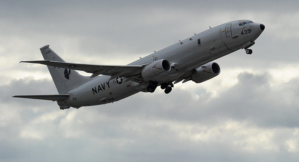 US Navy P-8 Poseidon aircraft