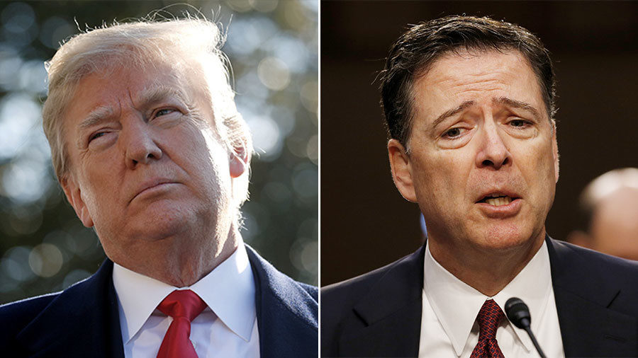 Click to enlarge Trump and Comey