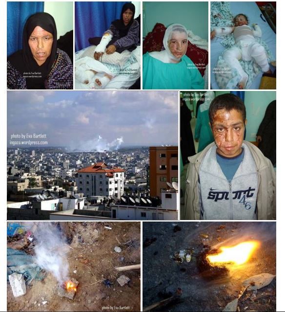Click to enlarge Israeli chemical weapons attack