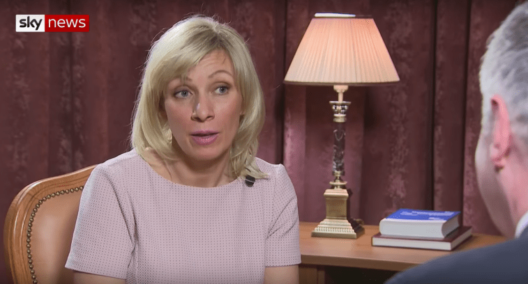 Click to enlarge Maria Zakharova