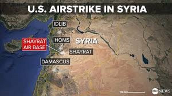 Click to enlarge Strike on Syria