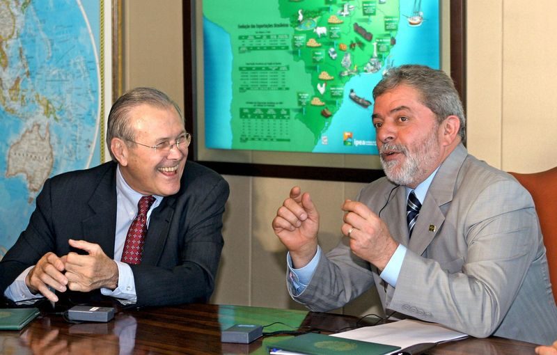 Click to enlarge Rumsfeld and Da Silva