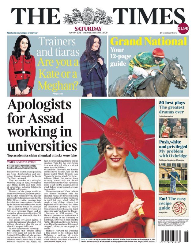 Click to enlarge The Times April 14, 2018