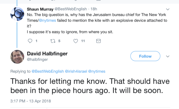 NYT twitter hasbara
