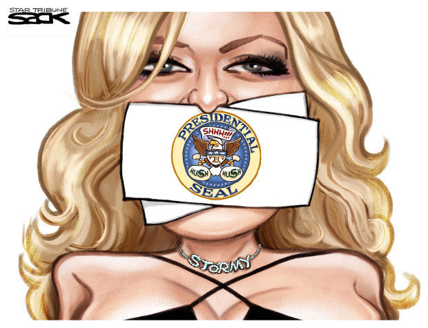 Stormy Daniels cartoon