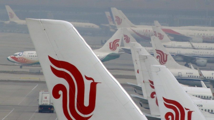 Air China passenger jets.
