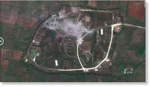 Click to enlarge Homs target after
