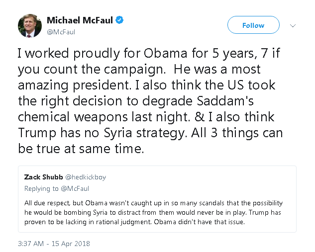 McFaul saddam tweet