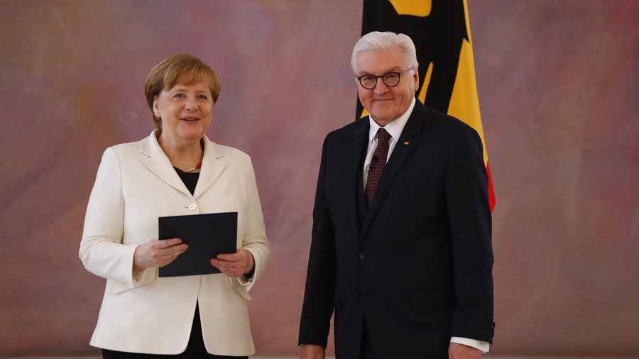 German Chancellor Angela Merkel and President Frank-Walter Steinmeier