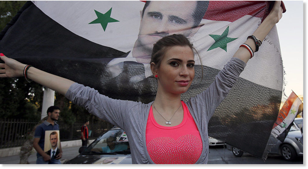 Click to enlarge Assad Syrian people support