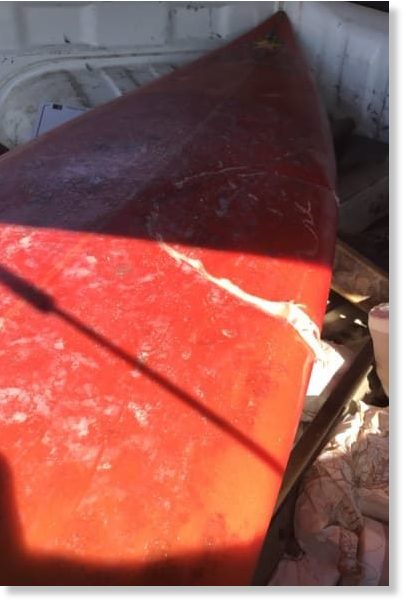 A bite mark in a surfer's board after being attacked by a shark off the coast of Gracetown only hours after another attack earlier in the day on Monday.