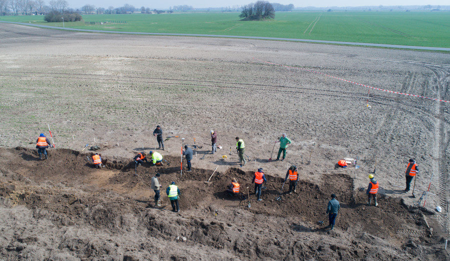 Click to enlarge Archaeologists