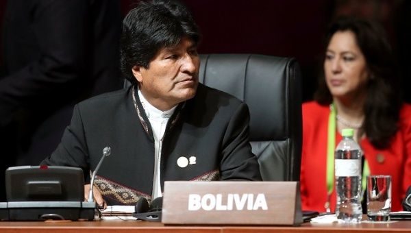 Click to enlarge Evo Morales