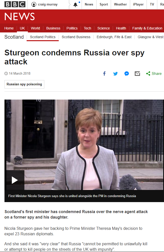 Nicola Sturgeon Skripal