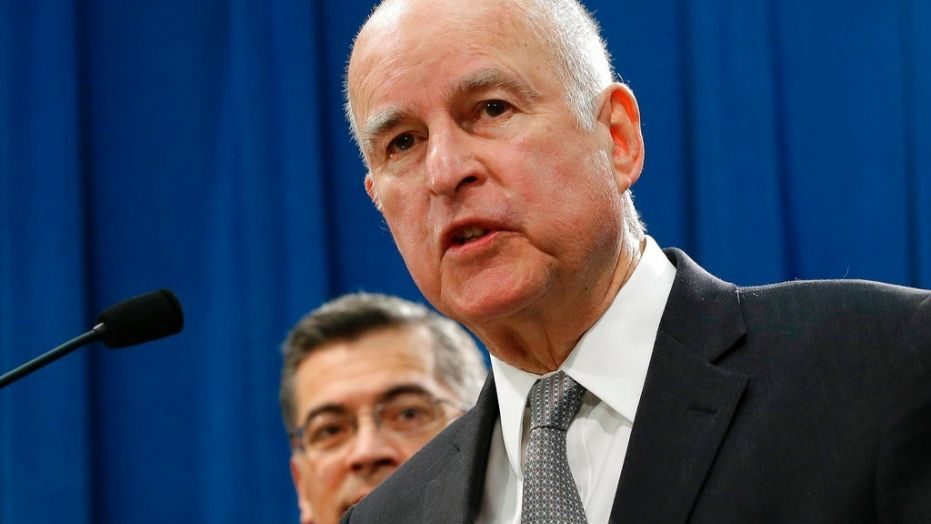Click to enlarge California Gov. Jerry Brown