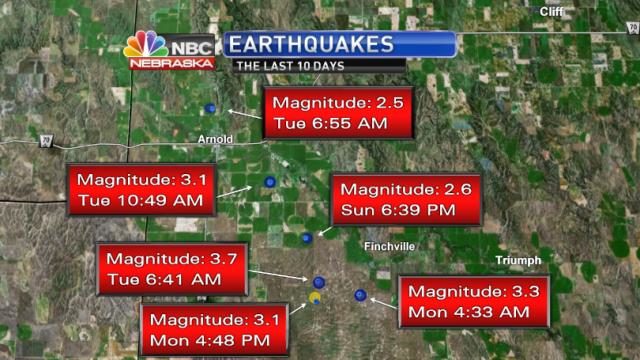 Nebraska earthquakes