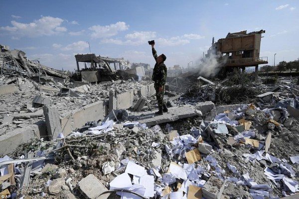 Click to enlarge Syria destroyed site