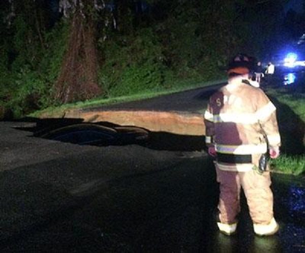 Sinkhole in North Carolina