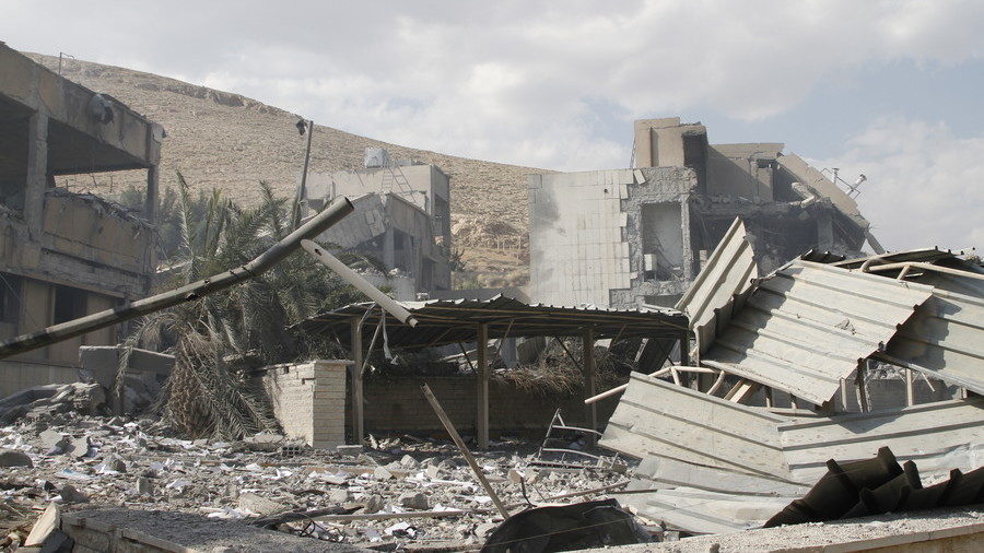 Click to enlarge US-bombed scientific research center Barzeh