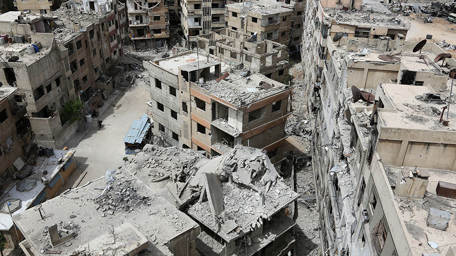Click to enlarge Douma destruction Syria