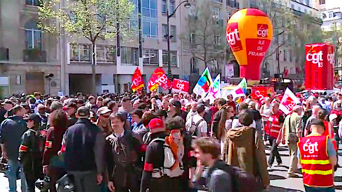 Click to enlarge Paris street protests