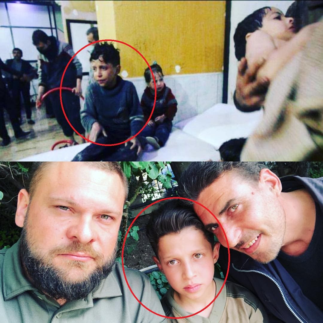 Click to enlarge Hassan Diab child chemical attack Douma Syria