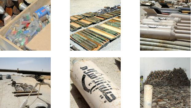 Syrian army discovered a large cache of weapons and ammunition in Douma