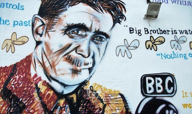 Orwell BBC Guardian graffiti