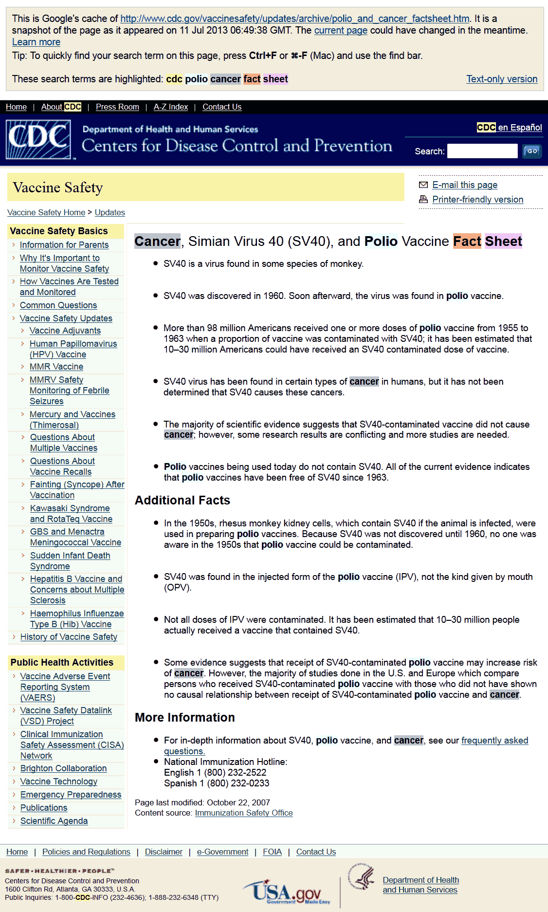 CDC polio vaccine