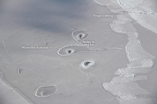 Curious Circles in Arctic Sea Ice