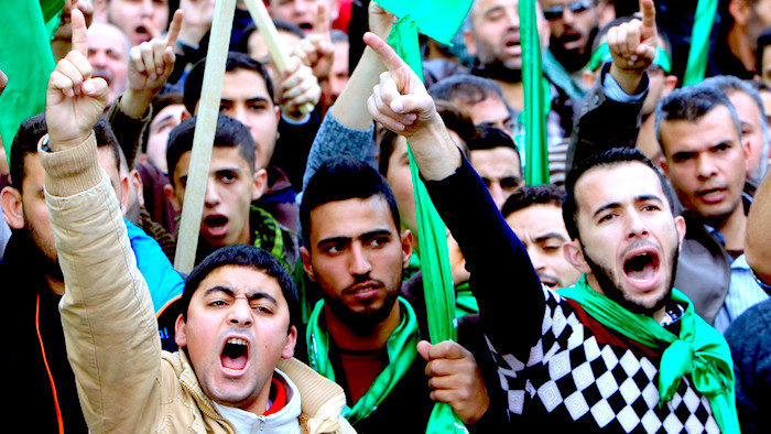 Palestinian Hamas supporters