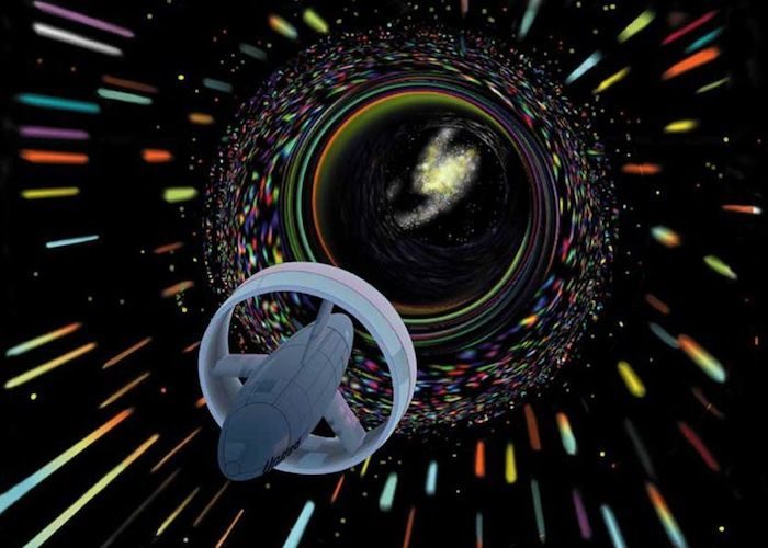 Click to enlarge Blue thing into space hole