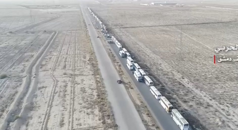 Click to enlarge syrian rebels evacuate