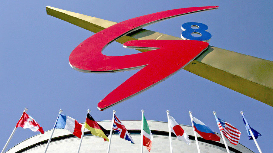 Click to enlarge G8 national flags