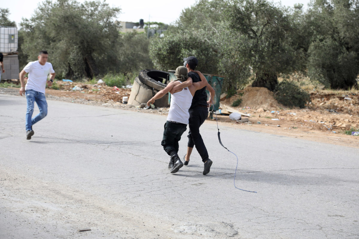 wounded west bank protester israel