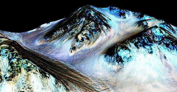 mars water mountain