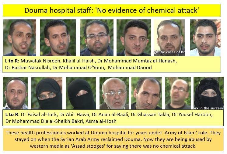 Douma hospital staff