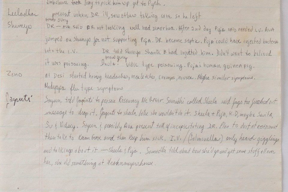 Rajneesh guru papers
