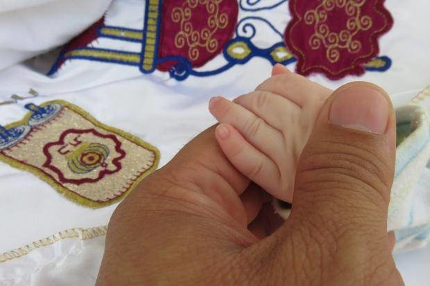 Click to enlarge baby hand