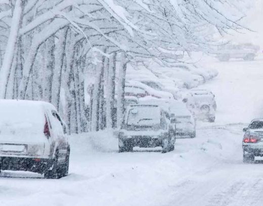 snow on highway