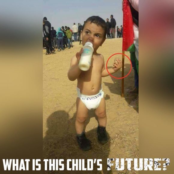 Click to enlarge gaza toddler rock