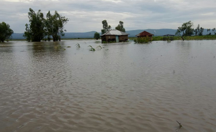 Click to enlarge Floods in Nyando, Kisumu County.
