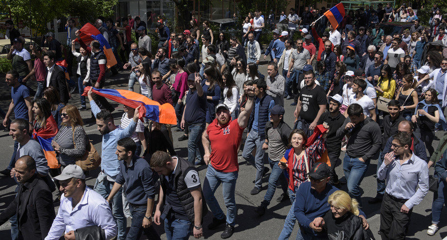 Click to enlarge rally Yerevan, Armenia