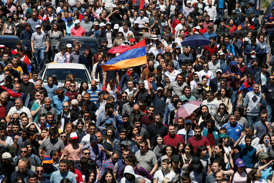Click to enlarge rally Yerevan, Armenia