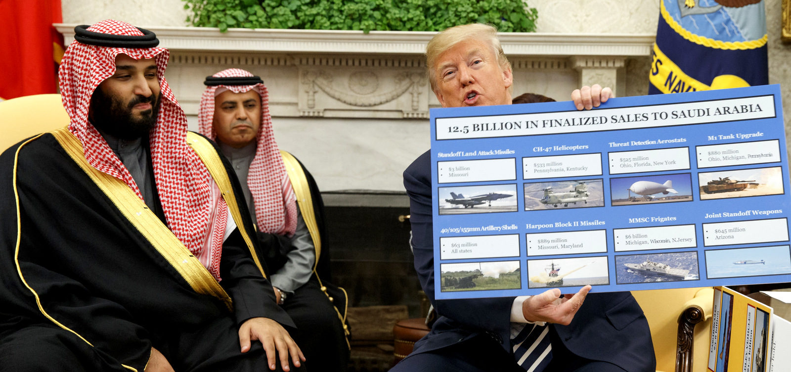 Click to enlarge Donald Trump Mohammed bin Salman