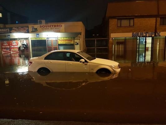 Flooding in Cape Town.