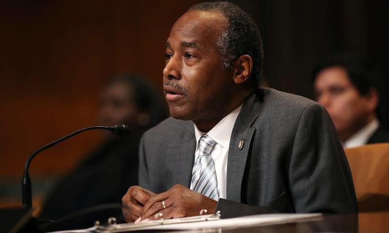 Click to enlarge HUD secretary Ben Carson