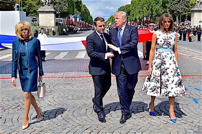 TrumpMacronWives