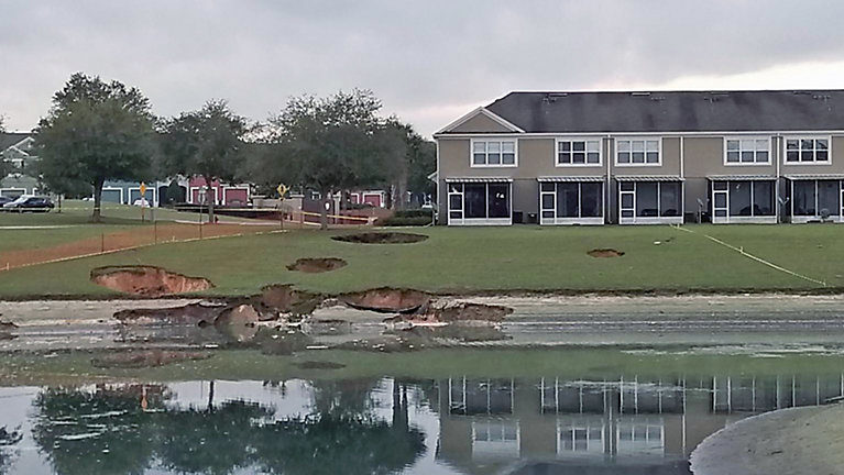 sinkholes