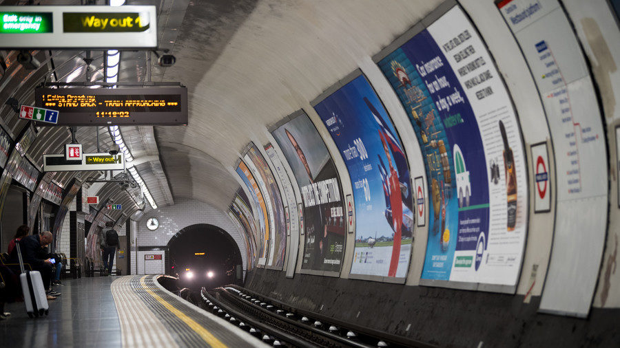 London Underground platform.